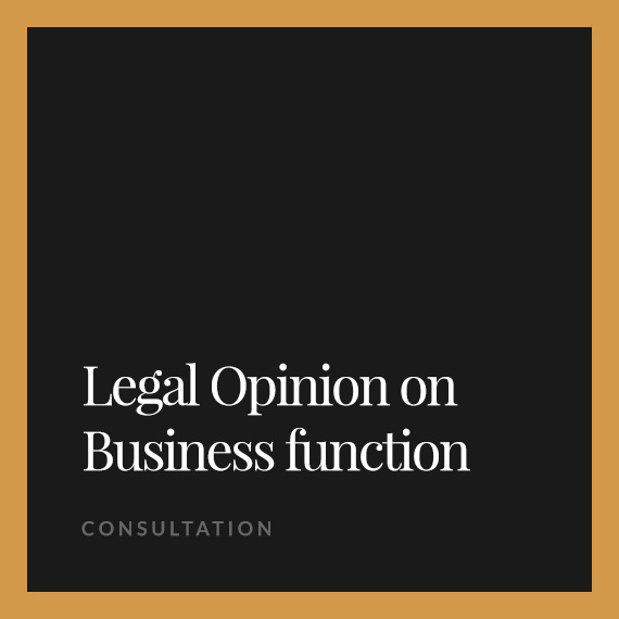 Legal opinion on business function